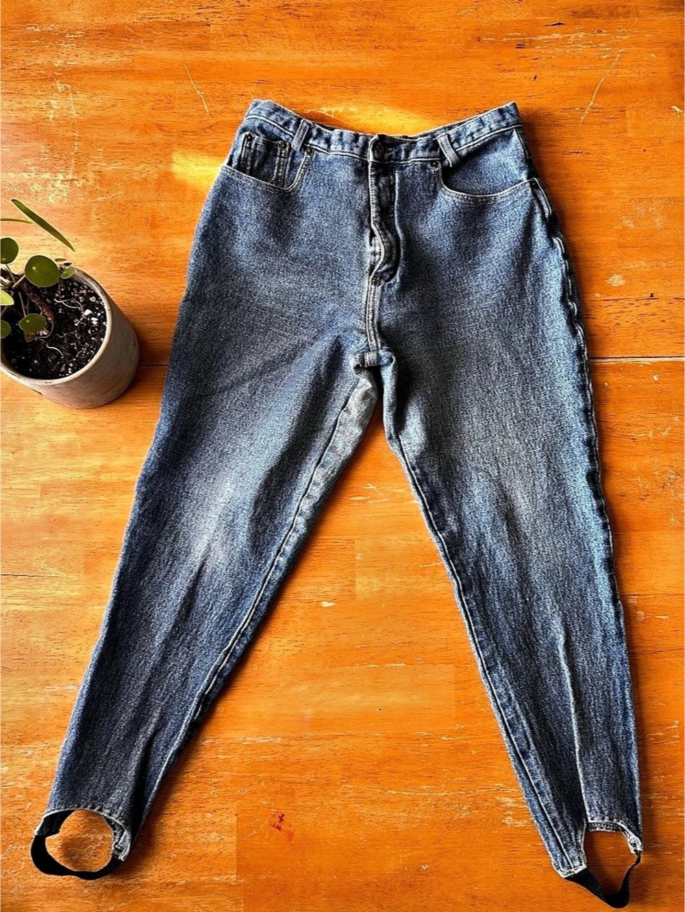 Vintage L.A. Gear High Waist Stirrup Jeans Size 15 Junior Sizing or size 6 women